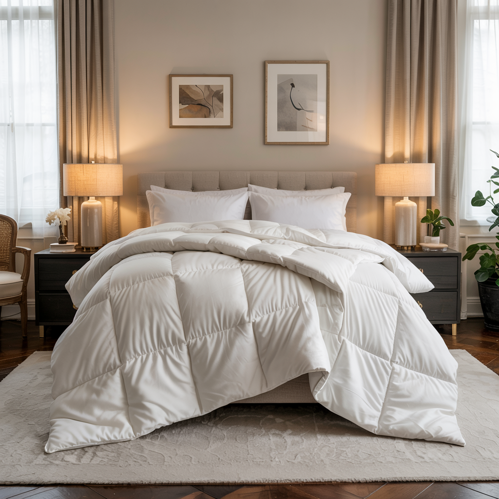 Snuglayer | 300 GSM Comforter – Light Warmth, Summer Nights | White