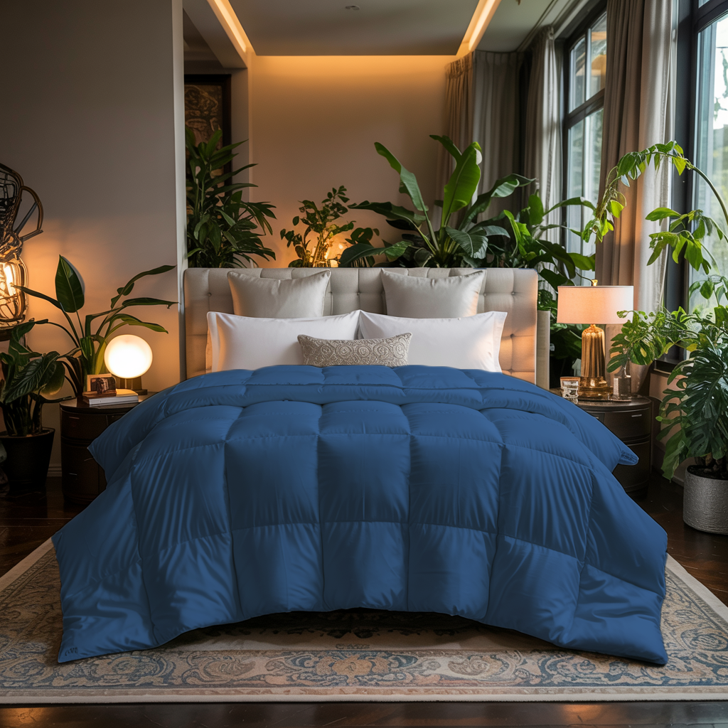 SnuggleCloud | 500 GSM | Ultra Warm, Plush, Winter-Ready | Blue