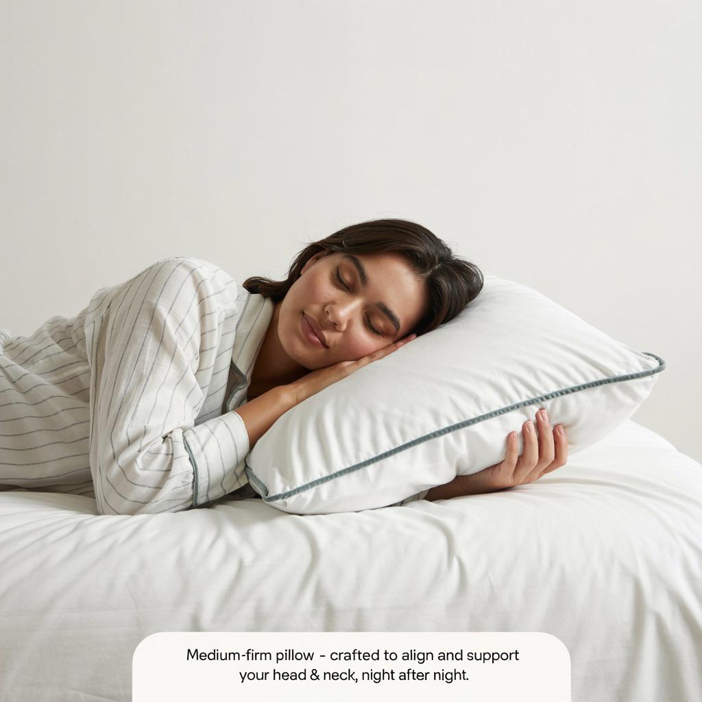 Arctic Blue Edge Pillow