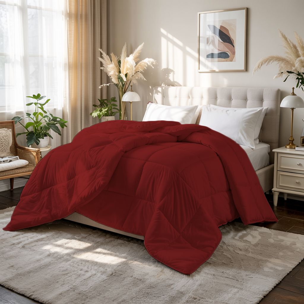 SnuggleCloud | 500 GSM | Ultra Warm, Plush, Winter-Ready | Burgundy