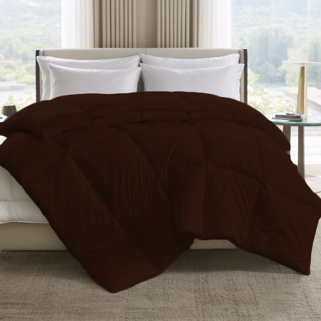 Snuglayer | 300 GSM Comforter – Light Warmth, Summer Nights | Chocolate Brown