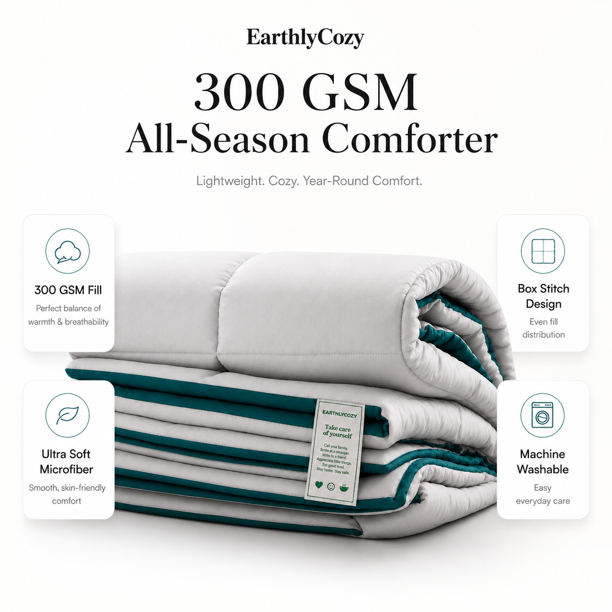 300 GSM All Season Reversible Comforter