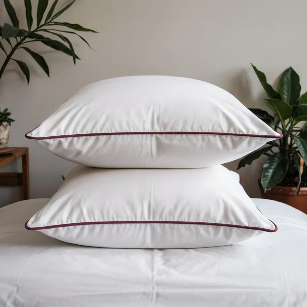 Royal Burgundy Edge Pillow