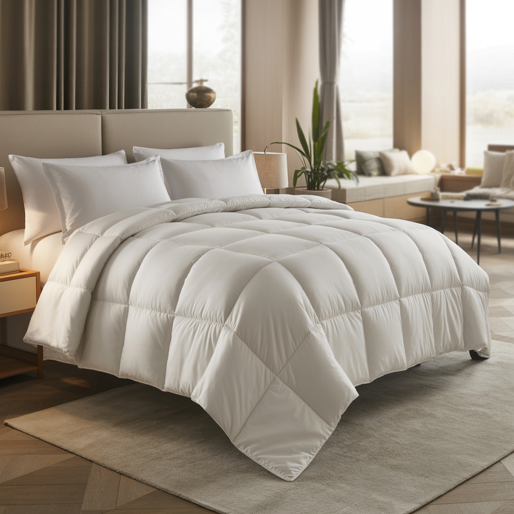 Cloudlite | 100 GSM Comforter – Ultra-Light, Travel, AC-Friendly | White