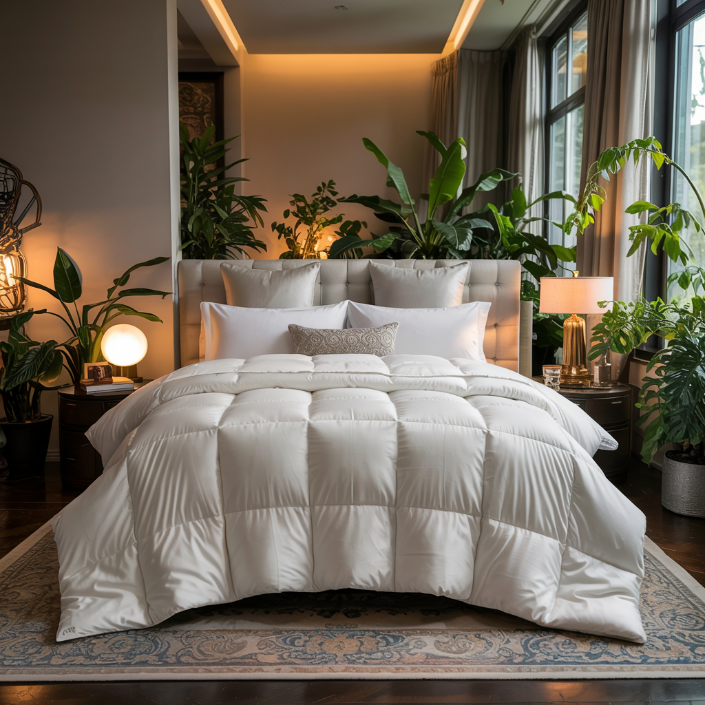 Snuglayer | 300 GSM Comforter – Light Warmth, Summer Nights | White