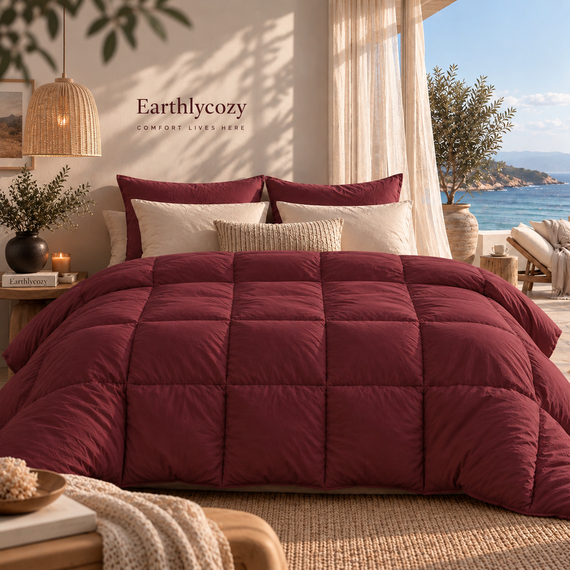 300 GSM All Season Comforter | Burgundy