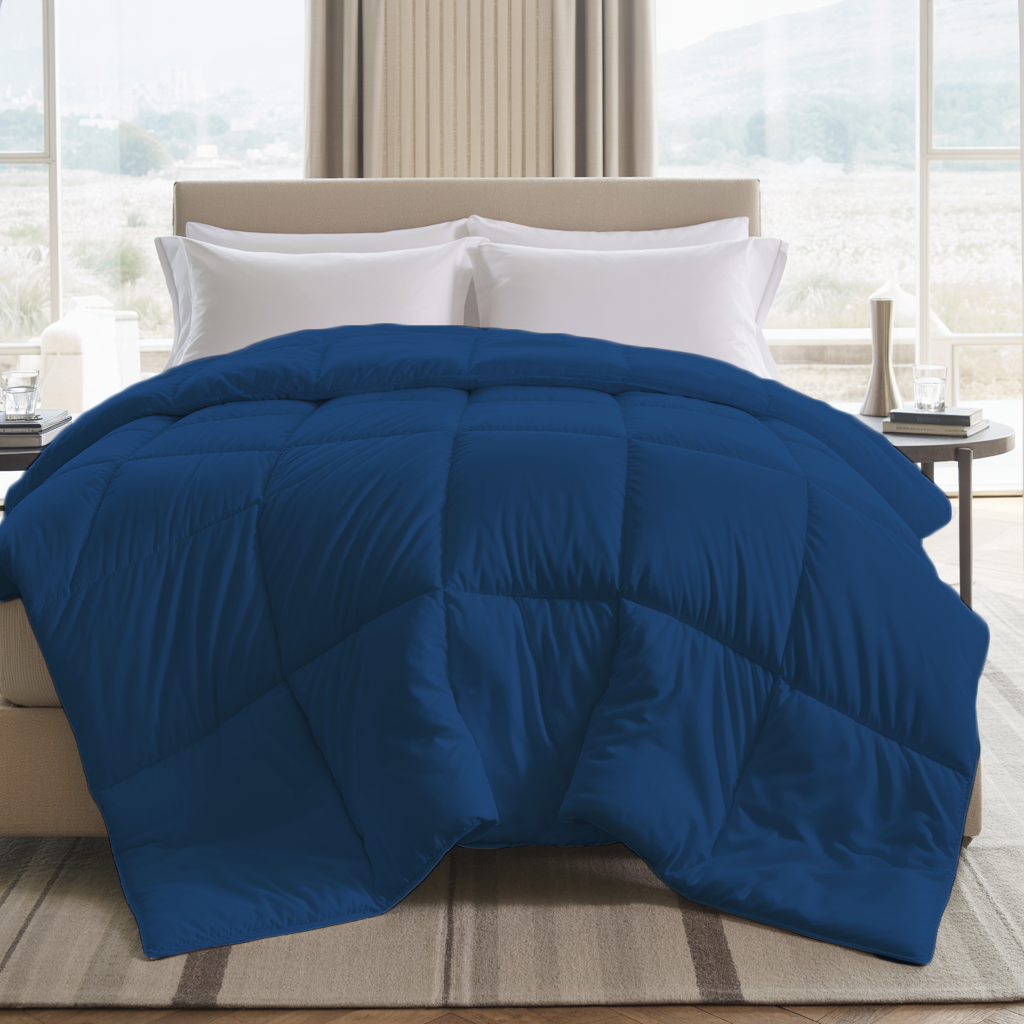 Cloudlite | 100 GSM Comforter – Ultra-Light, Travel, AC-Friendly | Blue